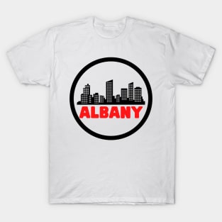 Life Is Better In Albany - Albany Skyline - Albany Tourism - Albany Skyline City Travel & Adventure Lover T-Shirt